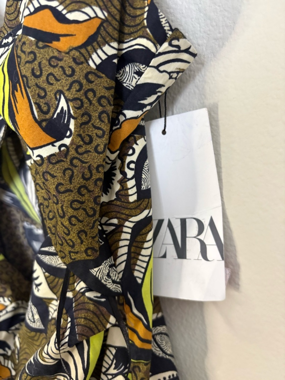 Zara Black and Yellow Floral Cutout Mini Dress - Picture 8 of 11